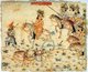 Iran / Persia: A Mongol khan riding at the head of his forces. Rashid al-Din, Jami al-Tawarikh, c. 1305 CE